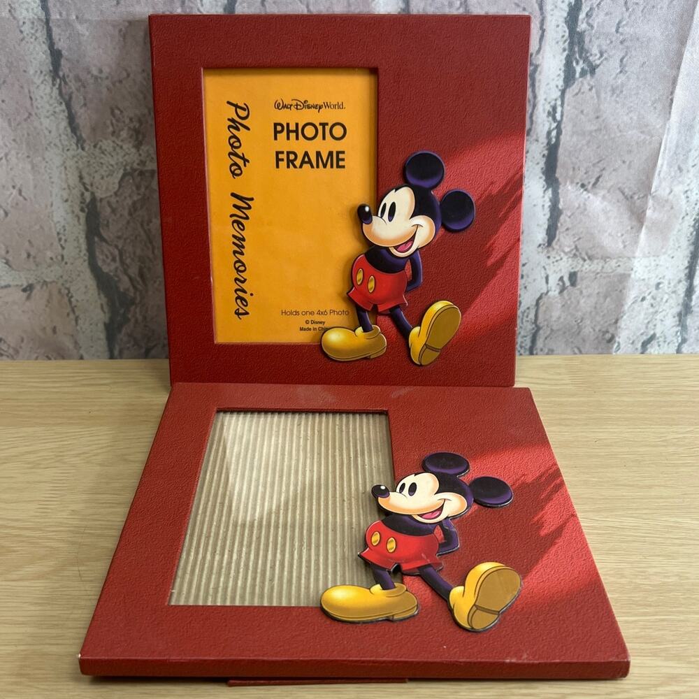 Walt Disney World Mickey Mouse Picture Frame 4x6 lot of 2
